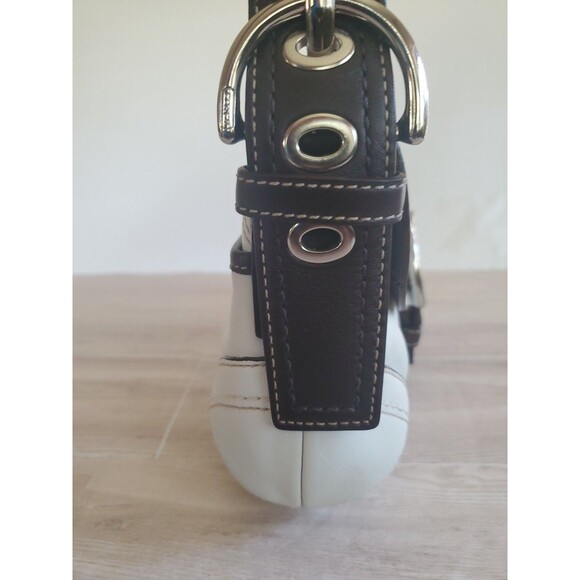 Coach F10909 Winter White Dk Brown Soho Leather Shoulder Bag & Wallet Set 2007 - Picture 4 of 16